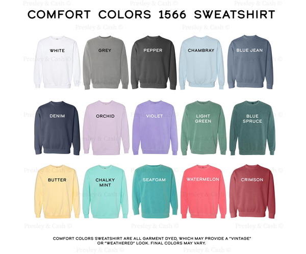 Beach Logo Comfort Colors Sweatshirt