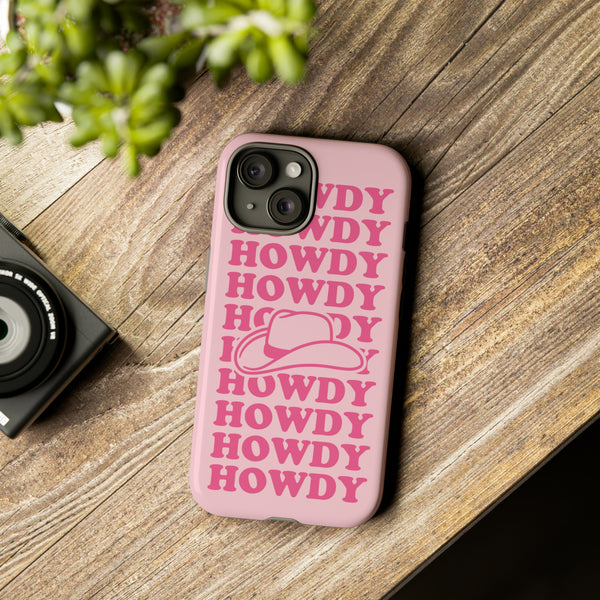 Pink Howdy Hat iPhone Case