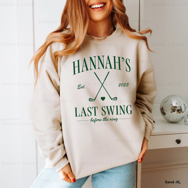 Golf Club Bachelorette Sweatshirt