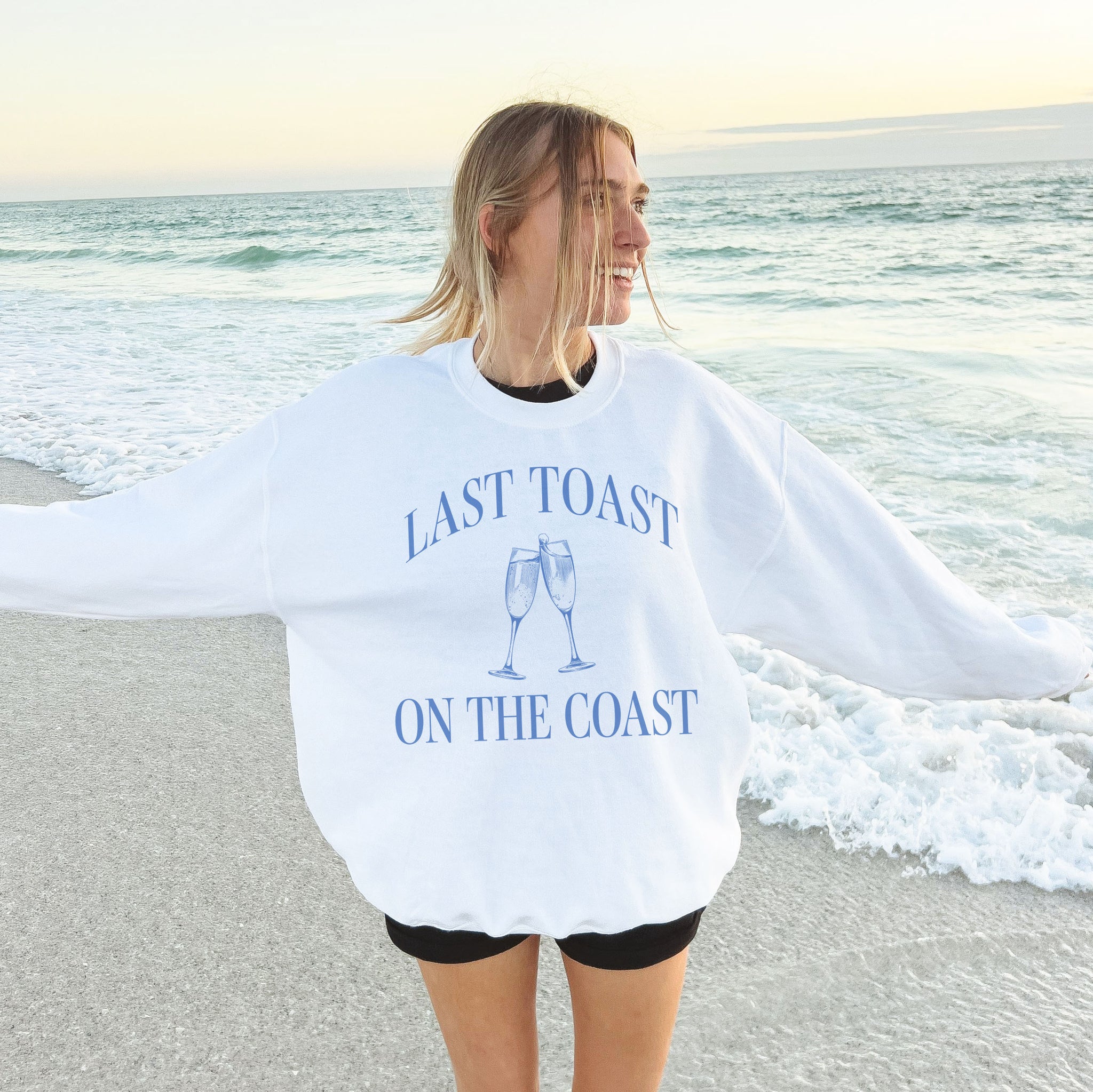 Last Toast On The Coast Bachelorette Party Sweatshirt