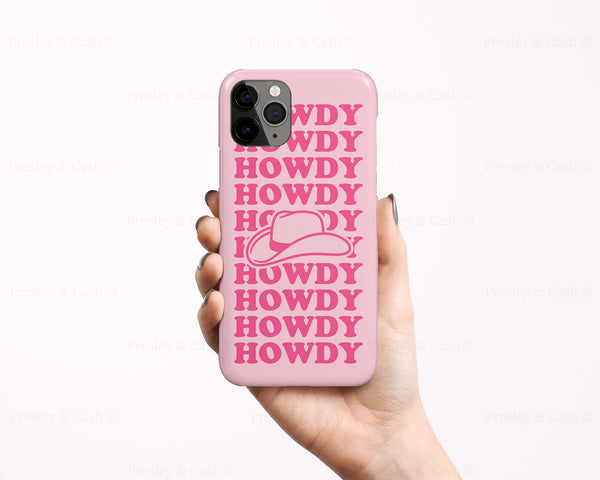 Pink Howdy Hat iPhone Case