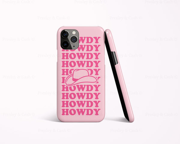 Pink Howdy Hat iPhone Case