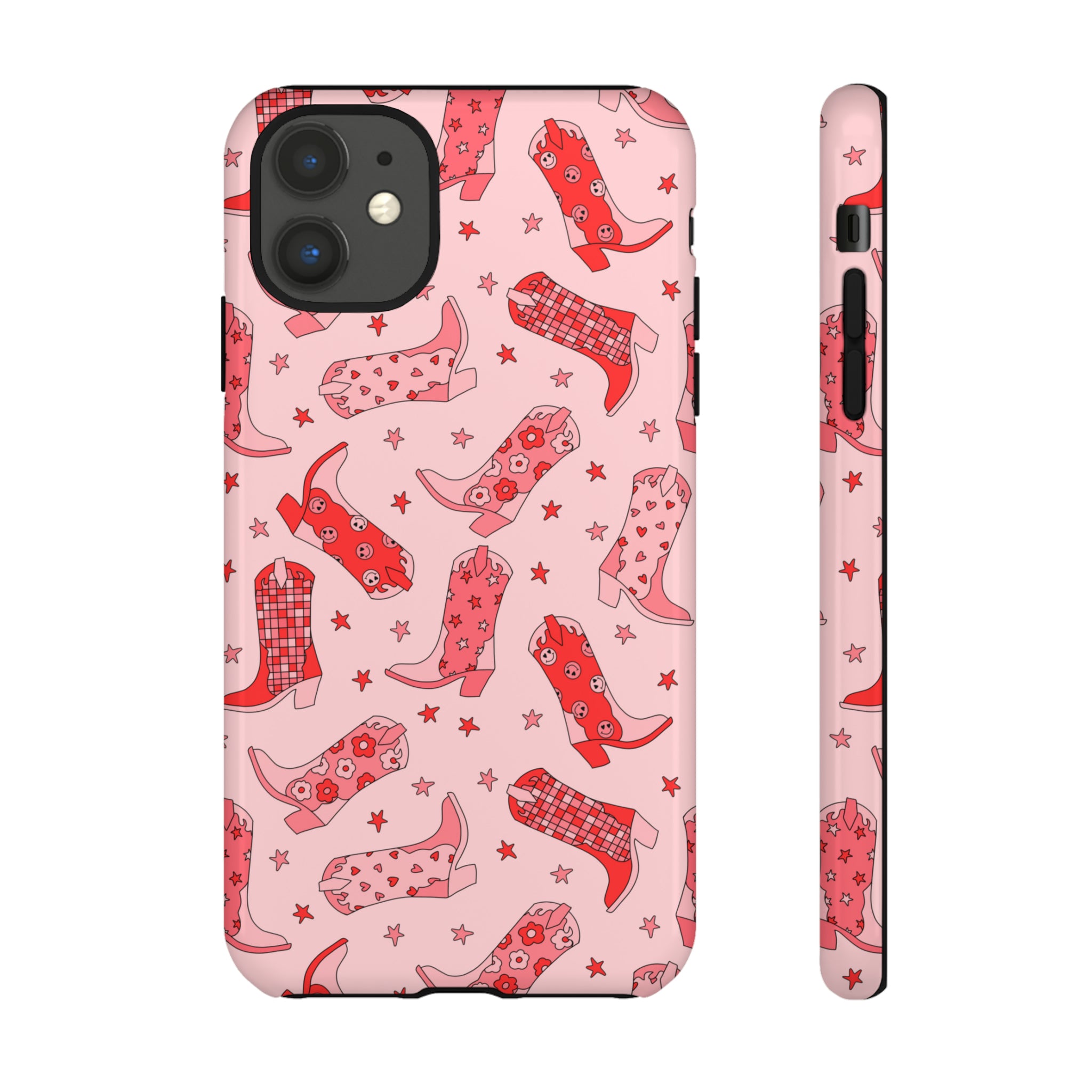 Pink & Red Cowboy Boot iPhone Case