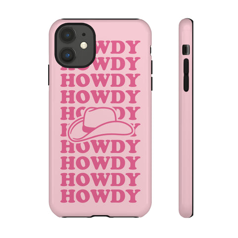 Pink Howdy Hat iPhone Case